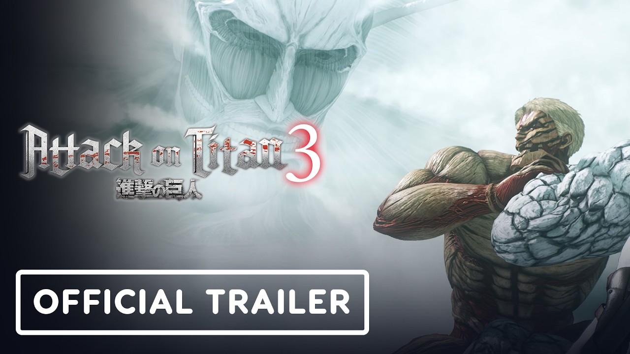 Attack on Titan 3 official gameplay screenshot from the reveal trailer